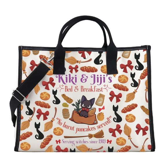 Kiki'S Anime Lover Gift Kiki&JijiBed And Breakfast Tote Bag T_T - Picture 1 of 7